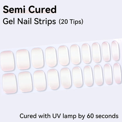 Semi-Cured Gel Nail Strips - Precision Fit Series (20 Tips) - UV/LED lamp Required