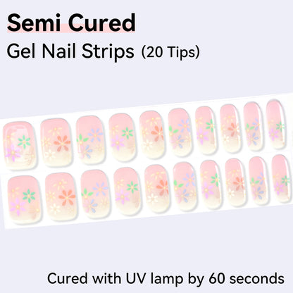 Semi-Cured Gel Nail Strips - Precision Fit Series (20 Tips) - UV/LED lamp Required