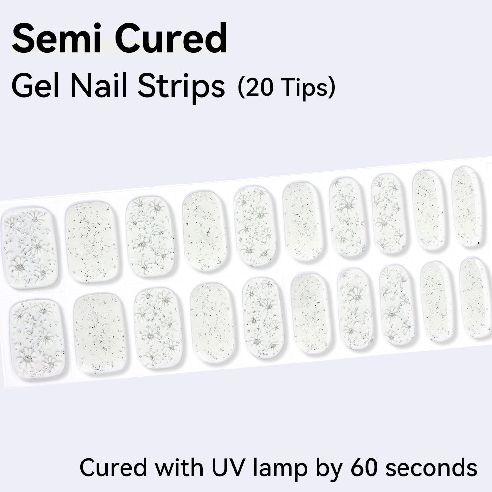 Semi-Cured Gel Nail Strips - Precision Fit Series (20 Tips) - UV/LED lamp Required