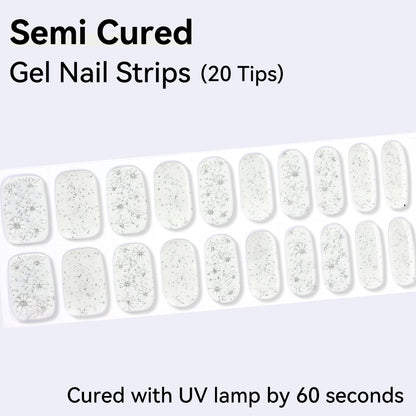 Semi-Cured Gel Nail Strips - Precision Fit Series (20 Tips) - UV/LED lamp Required