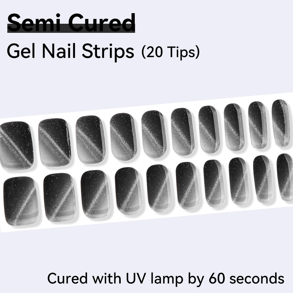 Semi-Cured Gel Nail Strips - Precision Fit Series (20 Tips) - UV/LED lamp Required