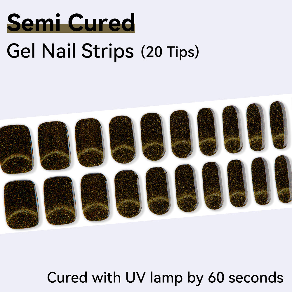 Semi-Cured Gel Nail Strips - Precision Fit Series (20 Tips) - UV/LED lamp Required