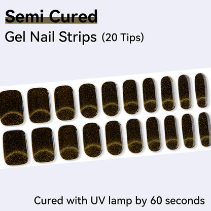 Semi-Cured Gel Nail Strips - Precision Fit Series (20 Tips) - UV/LED lamp Required