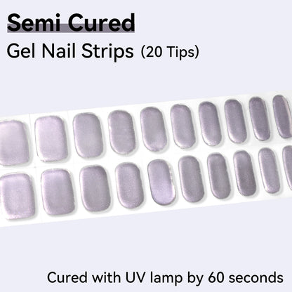 Semi-Cured Gel Nail Strips - Precision Fit Series (20 Tips) - UV/LED lamp Required