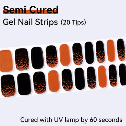 Semi-Cured Gel Nail Strips - Precision Fit Series (20 Tips) - UV/LED lamp Required