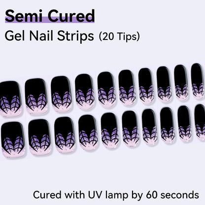 Semi-Cured Gel Nail Strips - Precision Fit Series (20 Tips) - UV/LED lamp Required