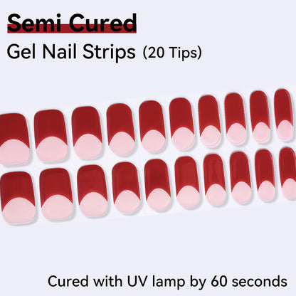 Semi-Cured Gel Nail Strips - Precision Fit Series (20 Tips) - UV/LED lamp Required