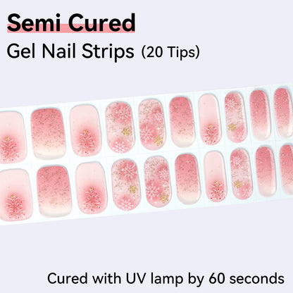Semi-Cured Gel Nail Strips - Precision Fit Series (20 Tips) - UV/LED lamp Required