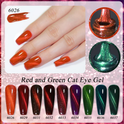 Red & Green Cat-Eye Collection