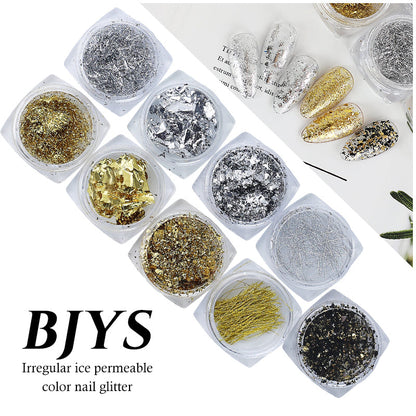 Arte Clavo 12pcs in 1 Nail Glitter